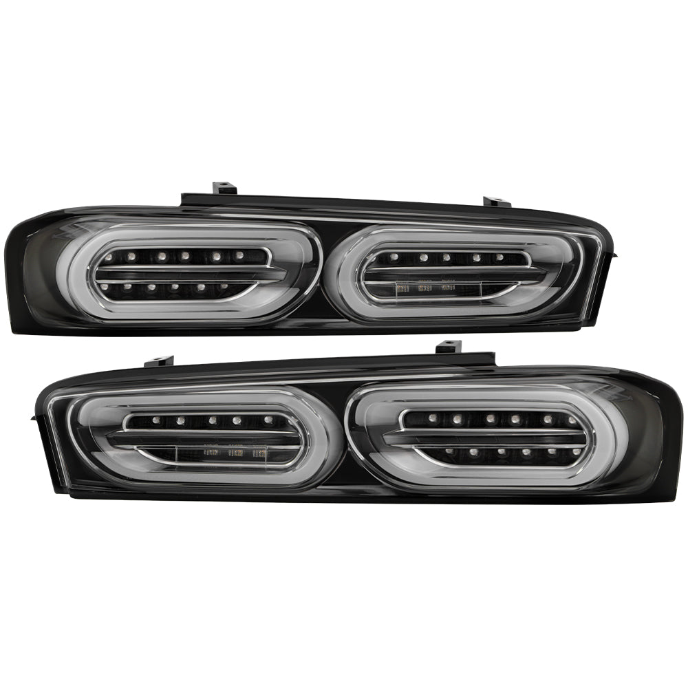 Spyder LED Tail Lights - Black — 2016-2018 Chevrolet Camaro (5087218)