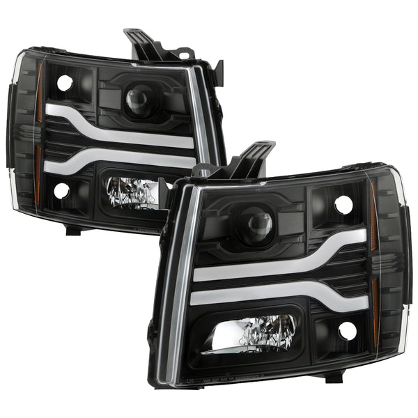 Spyder Phares à projecteur — noir — pour certains camions Chevrolet (5087614)