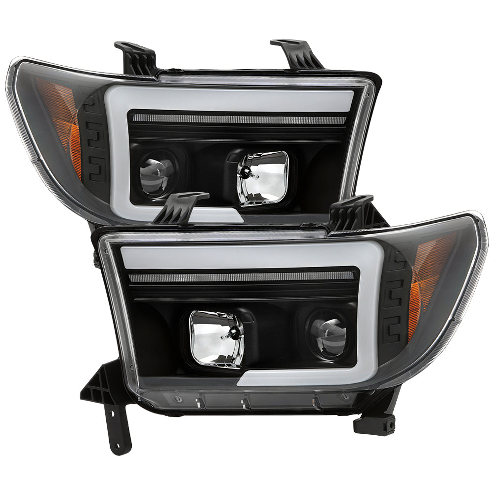 Spyder Projector Headlights - Sequential Turn Signal - Black — for select Toyota vehicles (5087669)