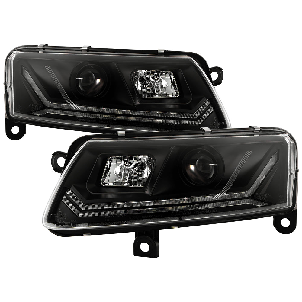 Spyder Projector Headlights - Sequential LED Turn Signal Lights — for select Audi vehicles (5087690)