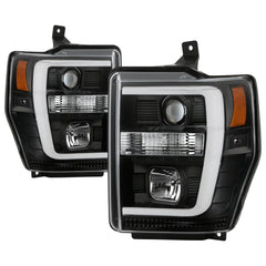 Spyder High-Power LED Module ( Low Beam ) Equipped Headlights - Version 2 - Black — for select Ford trucks (5087751)