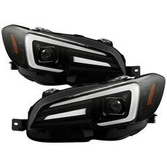 Spyder High-Power LED Module ( Low Beam ) Equipped Headlights - Black — 2015-2020 Subaru WRX (5088109)