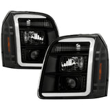Projector Headlights - Version 2 - LED White Light Bar Parking Light - Black