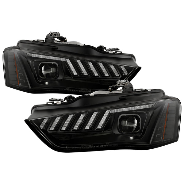 Spyder High-Power LED Module ( Low Beam ) Equipped Headlights - Black — for select Audi vehicles (5088352)