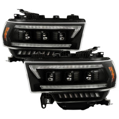 Spyder High-Power LED Module ( Low Beam ) Equipped Headlights - Black — for select Ram trucks (5088604)