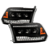 High-Power LED Module (High Beam And Low Beam) Equipped Headlights - Black (5088673)