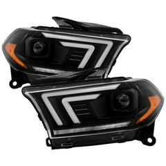 Spyder Projector Headlights - Sequential LED Turn Signal Lights - Black — 2011-2013 Dodge Durango (5088680)