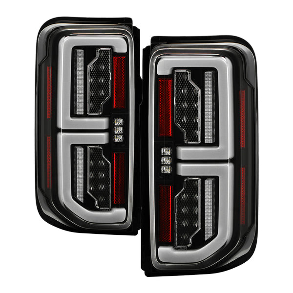 Spyder LED Tail Lights - Black — for select Ford vehicles (5088765)