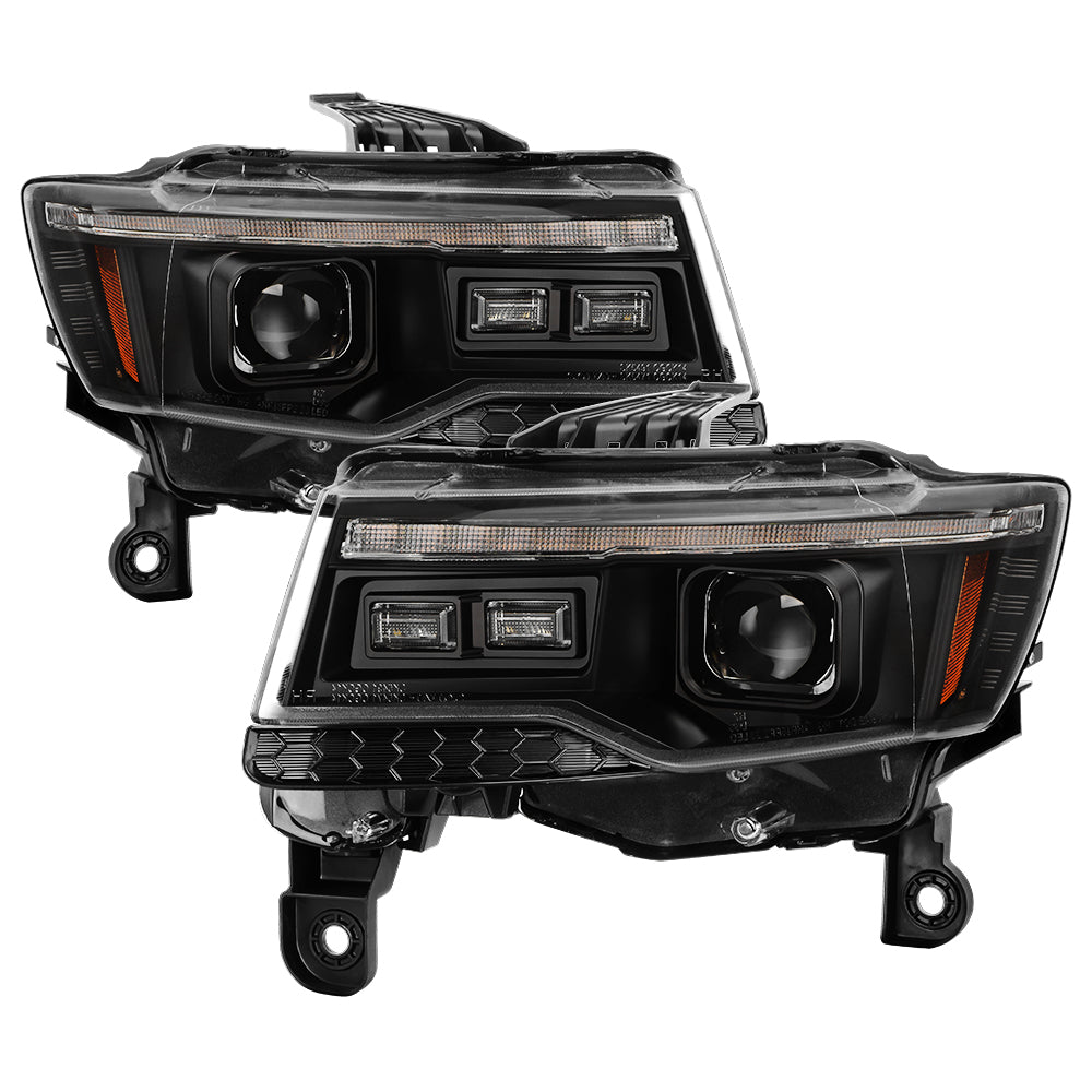 Spyder High-Power LED Module - Black Headlight — 2014-2021 Jeep Grand Cherokee (5088963)
