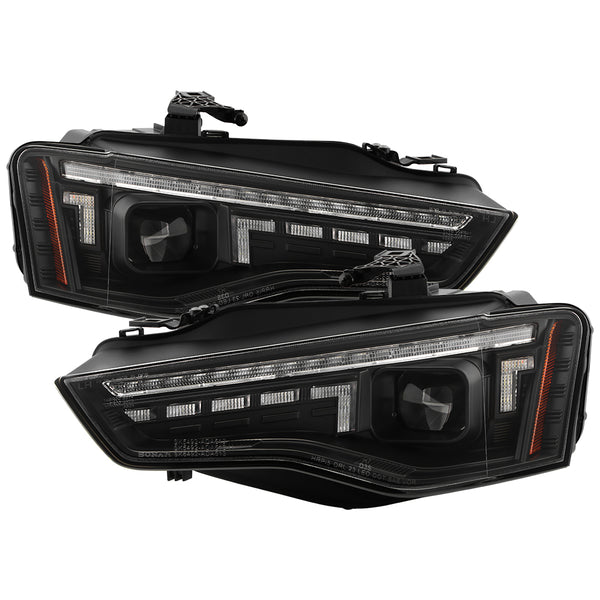 Spyder High-Power LED Module - Black Headlight — 2013-2016 Audi A5 (5089038)
