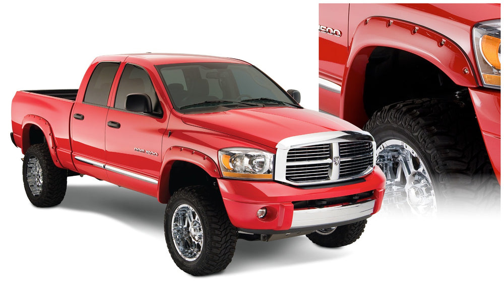 Bushwacker Fender Flare Pocket Style 4pc - Black (BW50911-02)