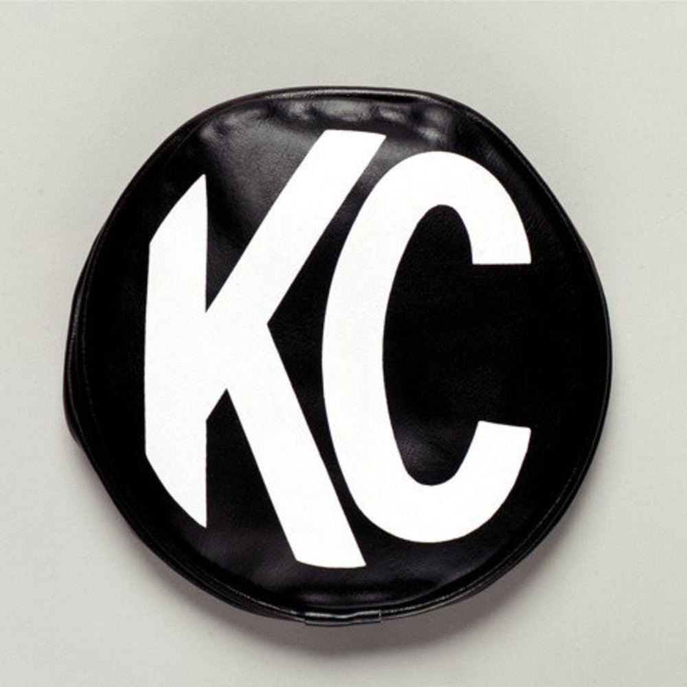 KC Hilites 6 Inch Round Vinyl Cover Pair Black