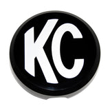KC Hilites Cover: 6In Rnd Blk with Wht Kc Hard (Ea)