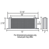 10 Row Series 10000 Stack Plate Cooler, -10AN O-ring Female