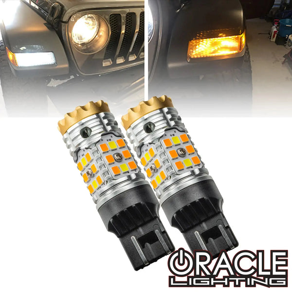 Oracle 7443-CK LED Switchback High Output Can-Bus LED Bulbs - Amber/White Switchback