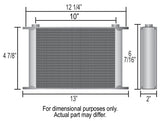 16 Row Series 10000 Stack Plate Oil Fluid Cooler, -6AN