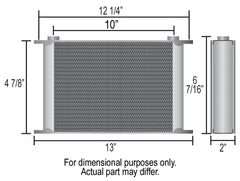 Derale 16 Row Series 10000 Stack Plate Oil Fluid Cooler, -6AN