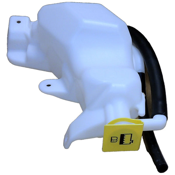 Crown Automotive Coolant Bottle — Black, White, Yellow
