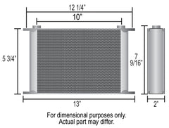 Derale 19 Row Series 10000 Stack Plate Fluid Cooler, -10AN