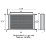 19 Row Series 10000 Stack Plate Fluid Cooler, -10AN O-ring Female