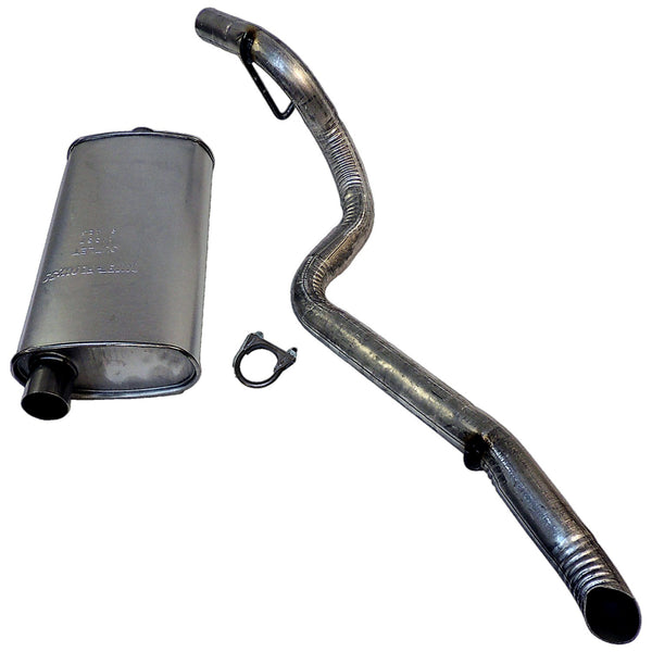 Crown Automotive Muffler & Tailpipe — Silver