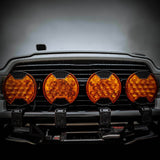 KC Hilites Slimlite 8In Led Light Shield Driving Amber