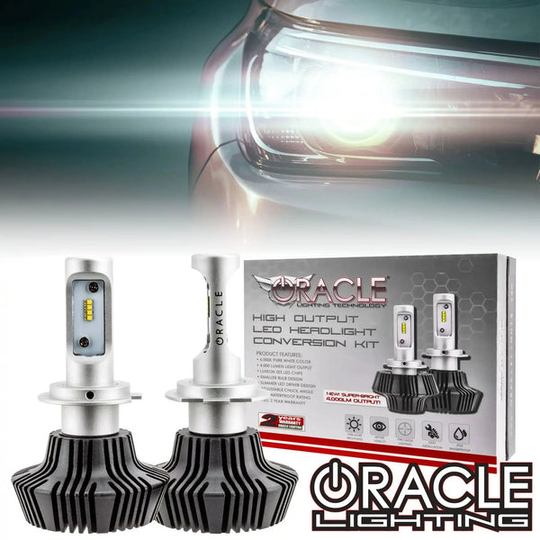 Oracle H7 4000 Lumen LED Headlight Bulbs (Pair) - 6000K