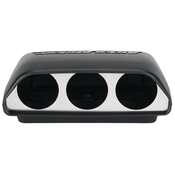 AutoMeter Dessus de tableau de bord universel, triple, 2-1/16 po - noir