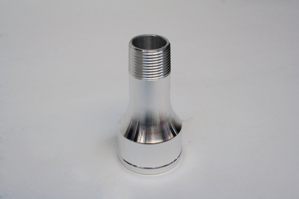 PRW - FITTING, ELEC WATER PUMP, 3/4" NPT to 1.750" Hose x 3" Long, Billet Alum, Each - 5292083