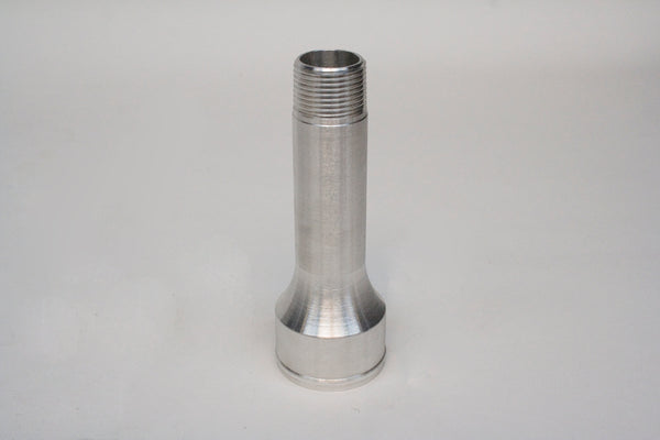 PRW - FITTING, Elec Water Pump, 3/4" NPT to 1.750" Hose x 5" Long, Billet Aluminum, Each - 5292085