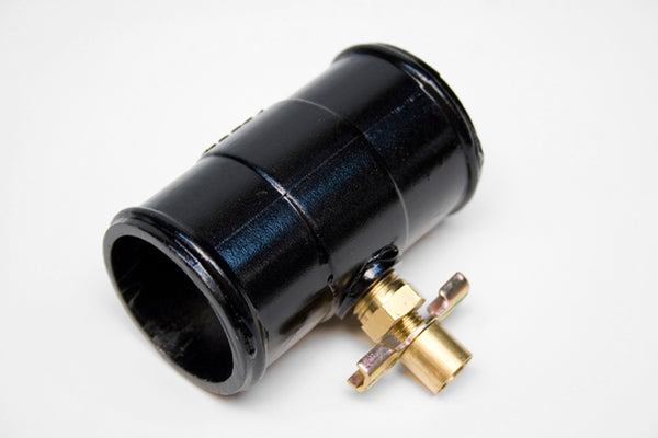 PRW - HOSE DRAIN, INLINE COOLANT, 1.75"/1.75" Male Hose Barb, Alum, Universal, Black - 5292271
