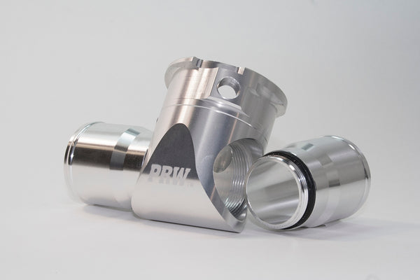 PRW - Hose Filler, Inline Coolant, 1.50"/1.50" Male Hose Barb, Satin Alum - 5292293