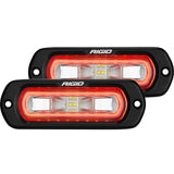 Rigid Industries Srl Series Offroad Spreader Led Light Pod 3 Wire Flush Mount With Amber Halo | Pair