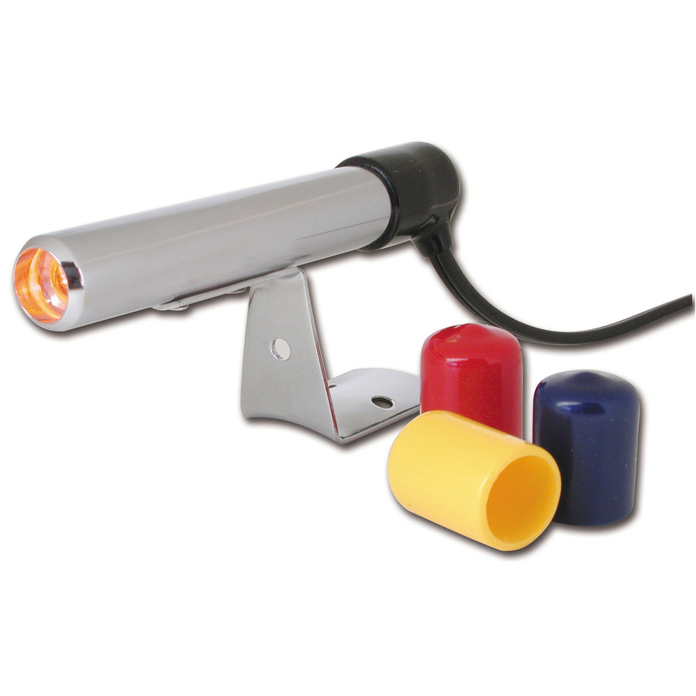 AutoMeter Shift Light, Amber LED, Pedestal, Chrome, Quick-Lite