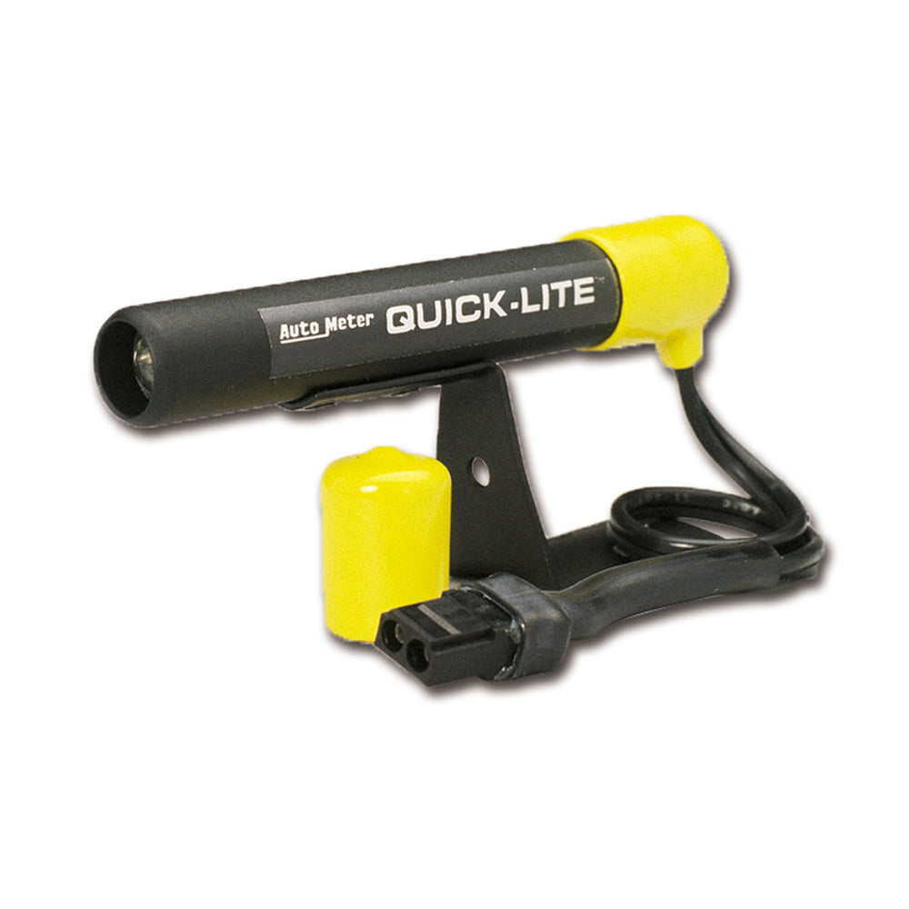 AutoMeter Shift Light, Amber LED, Pedestal, Black, Quick-Lite