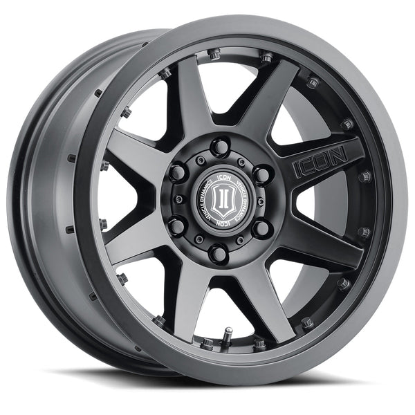 Icon Vehicle Dynamics 17 Rebound PRO Wheels Size 17X8.5 Finish SAT Black Bolt Pattern 6 x 5.5 Backspace 4.75 Offset 0mm