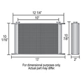 34 Row Series 10000 Stack Plate Fluid Cooler, -10AN O-ring Female