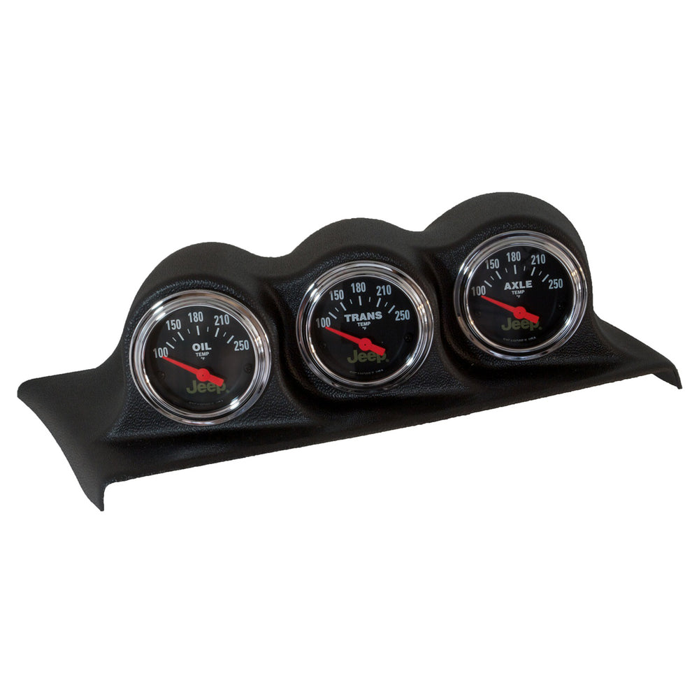 AutoMeter Dessus de tableau de bord à ajustement direct, triple, 2-1/16 po, Wrangler JK 07-10