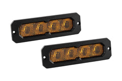 Diode Dynamics SS6 Max Yellow Flood Flush ABL (pair) 3000K