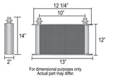 40 Row Series 10000 Stack Plate Fluid Cooler, -10AN — Black (54012)
