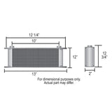 40 Row Series 10000 Stack Plate Fluid Cooler, 90 degree swivel -8AN