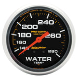 2-5/8" WATER TEMPERATURE, 140-280 F, LIQUID FILLED, PRO-COMP
