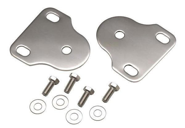 Kentrol Supports intérieurs de pare-brise (paire) 76-95 Jeep CJ/Wrangler YJ - argent poli