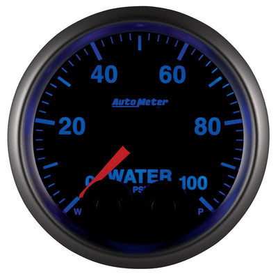 AutoMeter 2-1/16" Water Pressure, 0-100 PSI, Elite, W/O Sensor