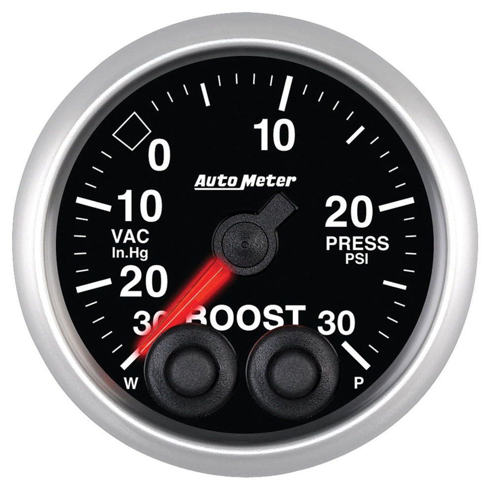 AutoMeter 2-1/16" Boost/Vacuum, 30 in HG/30 PSI, Elite