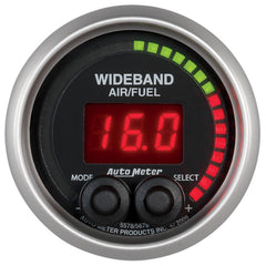 AutoMeter 2-1/16" Wideband Pro Air/Fuel Ratio, 6:1-20:1 Afr, Elite