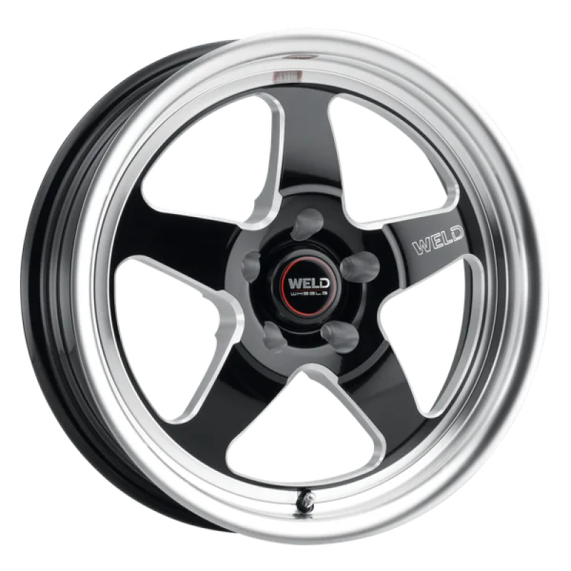 Weld S155 17x10 Ventura Drag 5x120 ET42 BS7.25 diamètre 78.1 - noir brillant fraisé