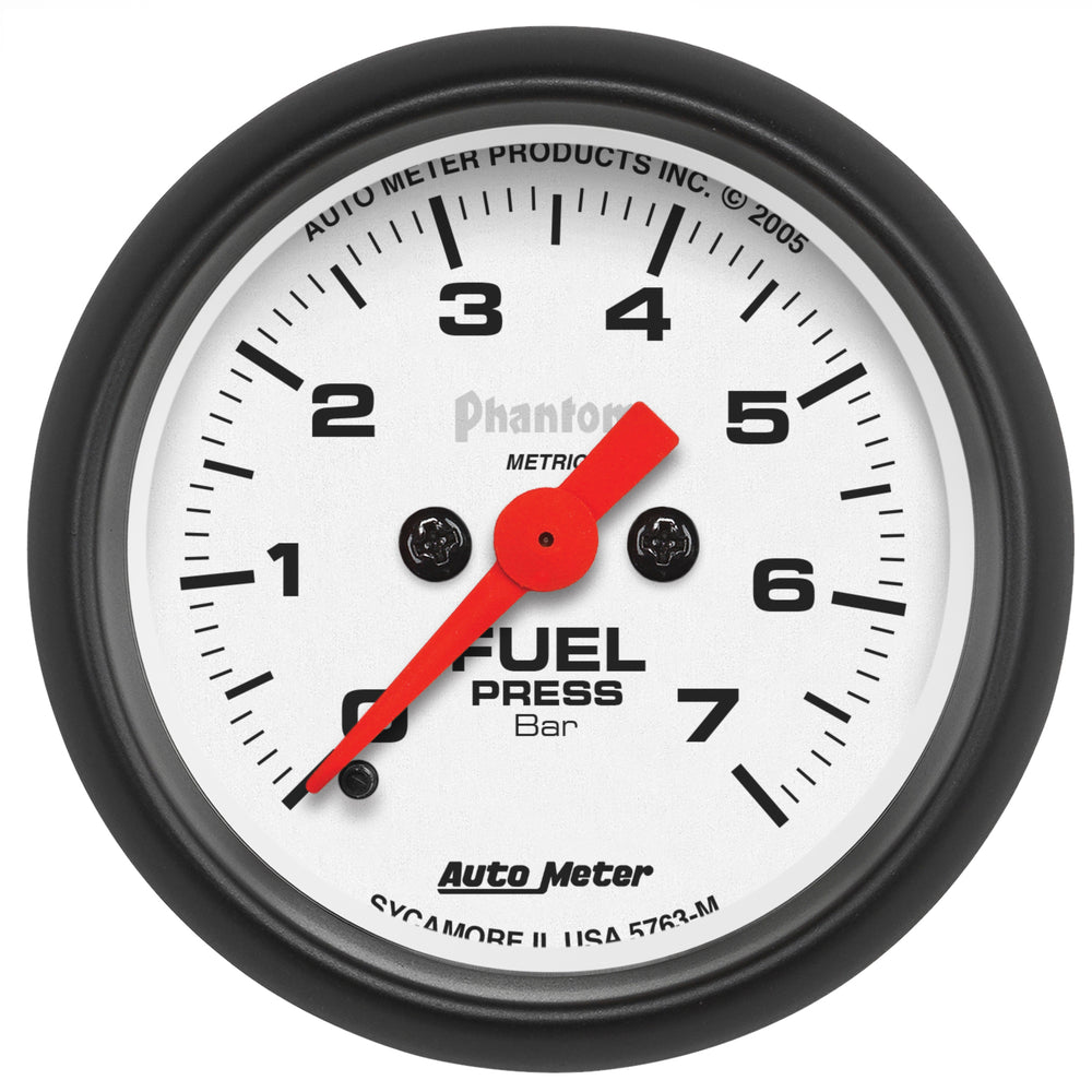 AutoMeter Gauge, Fuel Pressure, 2 1/16", 7BAR, Digital Stepper Motor, Phantom