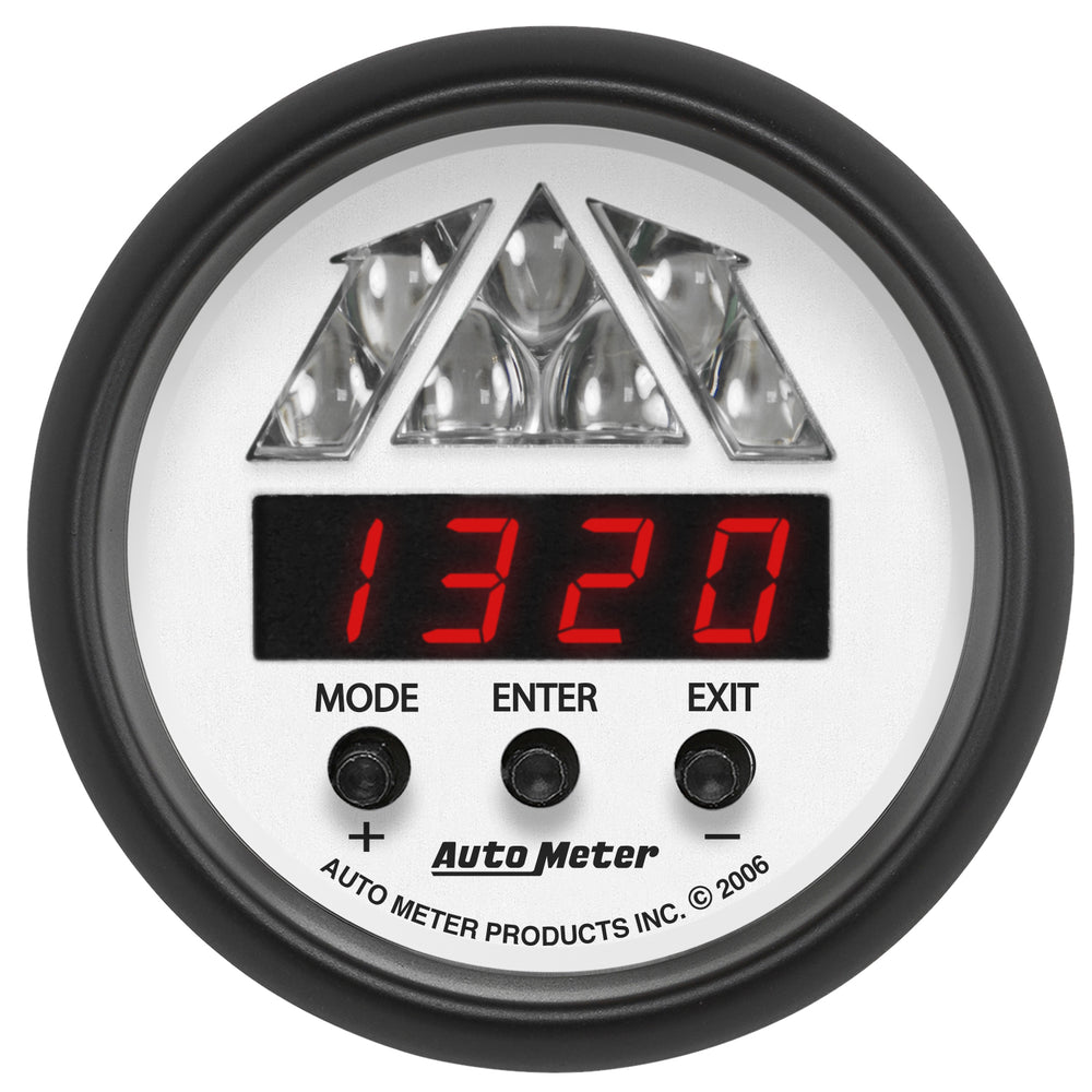 AutoMeter 2-1/16" Digital Pro Shift Light, 0-16,000 RPM, Phantom