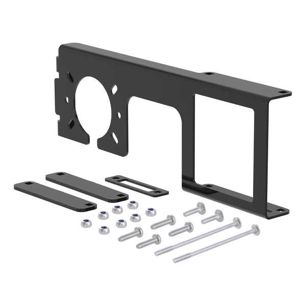 CURT Support de fixation de connecteur de câblage de remorque pour récepteurs de 2-1/2 po (58003)